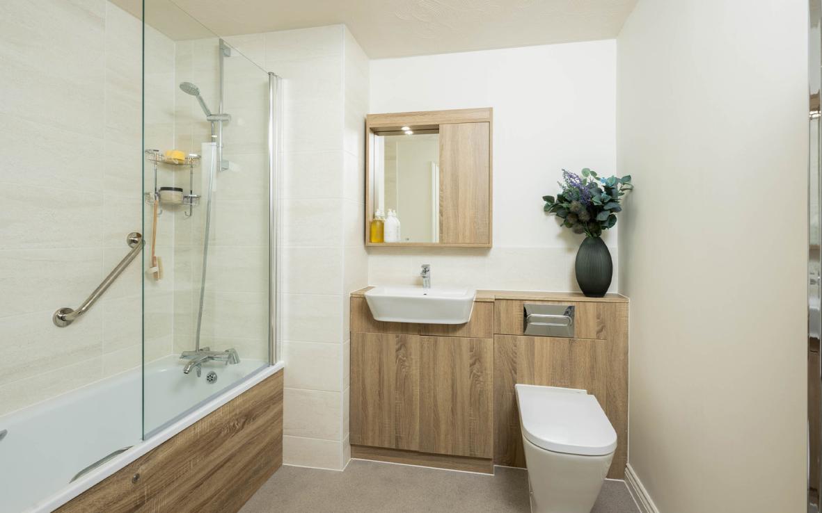 Typical Bathroom at Burlington Lodge