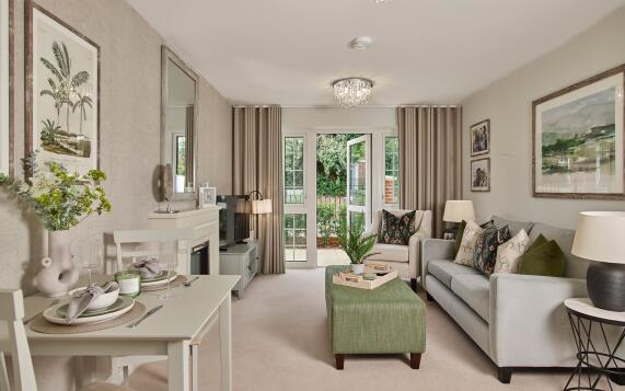 Typical Living Room at Edwina Mountbatten Lodge, Romsey 1920x1080