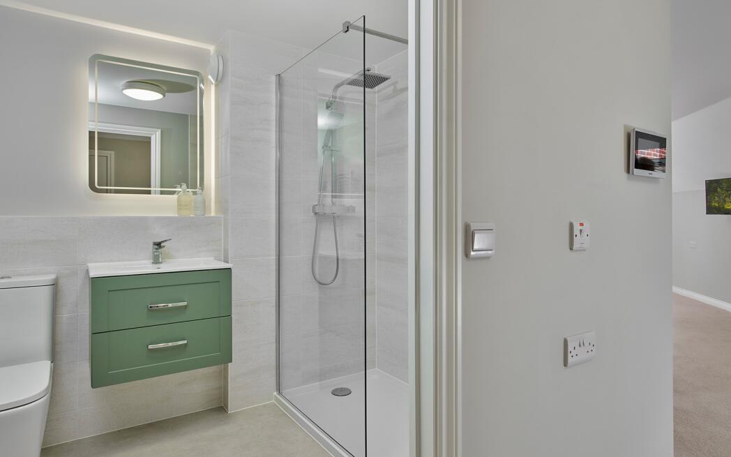 Typical Shower Room at Edwina Mountbatten Lodge, Romsey 1920x1080