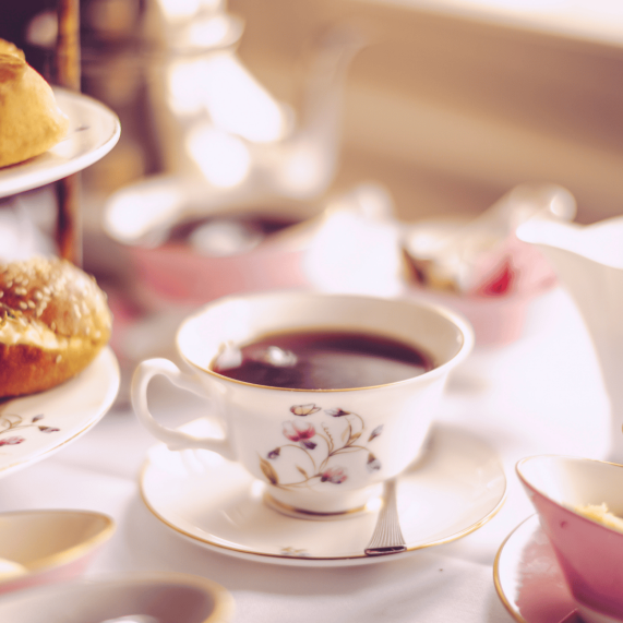 Afternoon tea, cakes, sandwiches, jam, scones